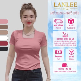 Áo Ôm Body Nữ Ngắn Tay 𝗟𝗮𝗻𝗹𝗲𝗲 𝗦𝗵𝗼𝗽 Mã U