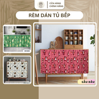  Rèm Dán Tủ Bếp – Rèm Che Tủ Bếp Tự Dính Không Cần Khoan Chống Bụi Trang Trí Đẹp 