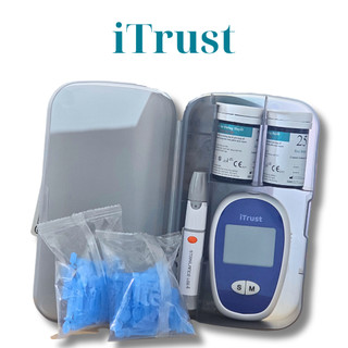 Máy Đo Đường Huyết Chính Hãng Itrust AC-301 Giá Rẻ Tặng Kèm 25 Que Thử + 25 Kim Chích, máy bảo hành trọn đời