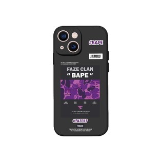 Ốp lưng iPhone Bape Feza Clan TPU Viền Vuông