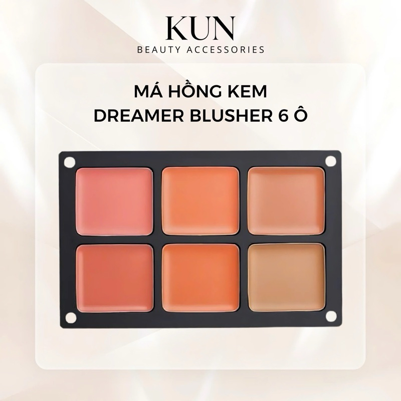 Bảng Má Hồng Kem Dreamer Blusher 6 ô (kèm cọ)