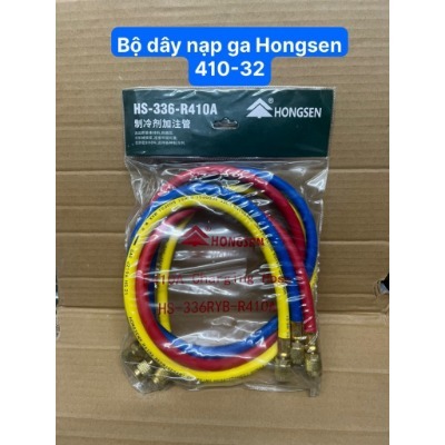 Dây nạp gas Hongsen HS-336 cho ga R22 và R410A - sạc gas lạnh HS-336 RYB 410 1 DÂY