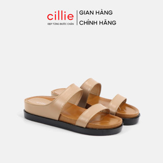  Dép Nữ Đế Bánh Mì Cillie Quai Ngang Thời Trang Đi Biển Đế Dày 4p Êm Chân 1206 