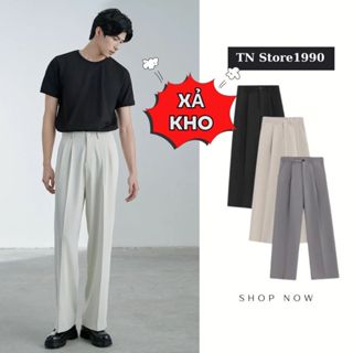 [XẢ KHO] Quần Baggy Nam, Quần Dài Nam Ống Rộng Dáng Suông, Kiểu Dáng Basic, Chất Tuyết Mưa Mềm Mại  - Q03