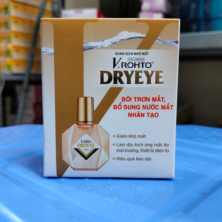 [CHÍNH HÃNG] Nước nhỏ mắt cấp ẩm & bổ sung nước mắt nhân tạo V.Rohto DryEye 13ml