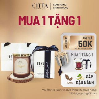 Nến Thơm Floris No.3 240G 8.47Oz Sáp Đậu Nành, Không Khói, Hương Tự Nhiên - CITTA Bloom Of Scent