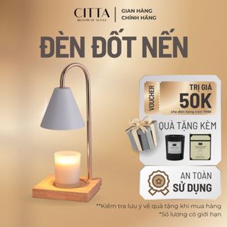 Đèn Đốt Nến Thơm Kiêm Đèn Ngủ, Hẹn Giờ, Tăng Giảm Độ Sáng, Tặng Kèm 02 Bóng - CITTA Bloom Of Scent