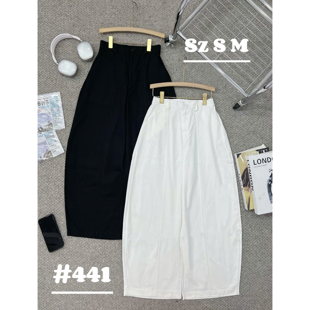 Quần Kaki Dáng Suông Ống Rộng Nữ 247Store Chun Sau Basic Mặc Đi Học Đi Làm Đi Chơi | BigBuy360 - bigbuy360.vn