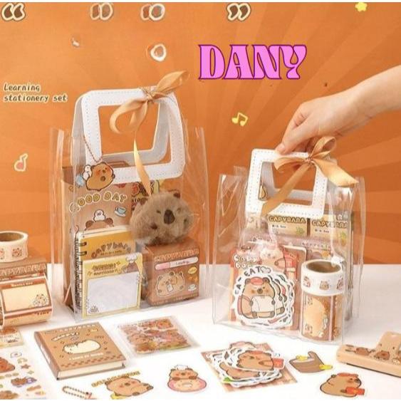 DANY SET QUÀ CAPYBARA TỰ CHỌN, SET QUÀ TẶNG SINH NHẬT, QUÀ TẶNG HỌC SINH SN