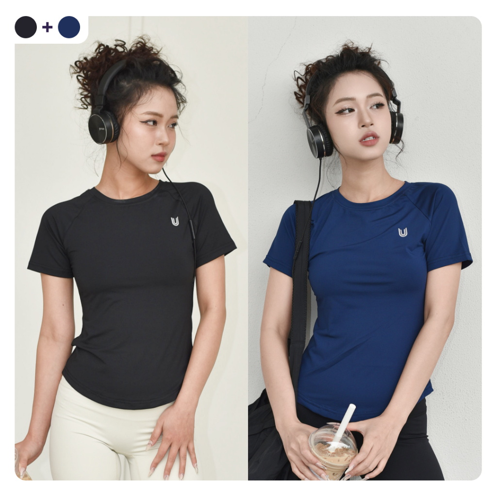 Combo 2 áo thun thể thao nữ có BIGSIZE Running Tee tập gym yoga cổ tròn ngắn tay vải thoáng mát co giãn Today U Wear | BigBuy360 - bigbuy360.vn