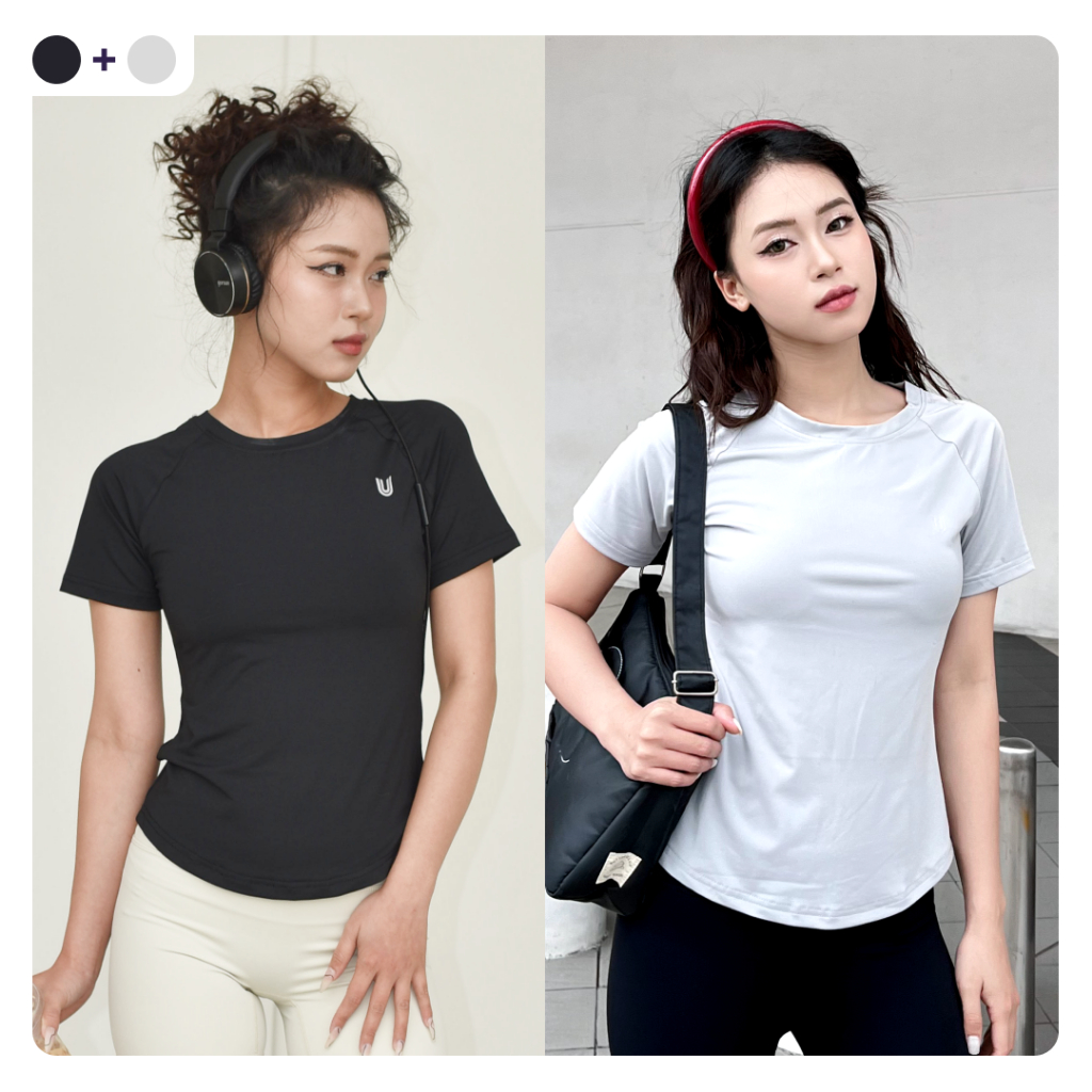 Combo 2 áo thun thể thao nữ có BIGSIZE Running Tee tập gym yoga cổ tròn ngắn tay vải thoáng mát co giãn Today U Wear | BigBuy360 - bigbuy360.vn