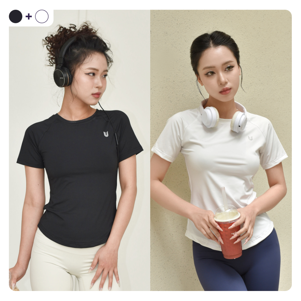 Combo 2 áo thun thể thao nữ có BIGSIZE Running Tee tập gym yoga cổ tròn ngắn tay vải thoáng mát co giãn Today U Wear | BigBuy360 - bigbuy360.vn