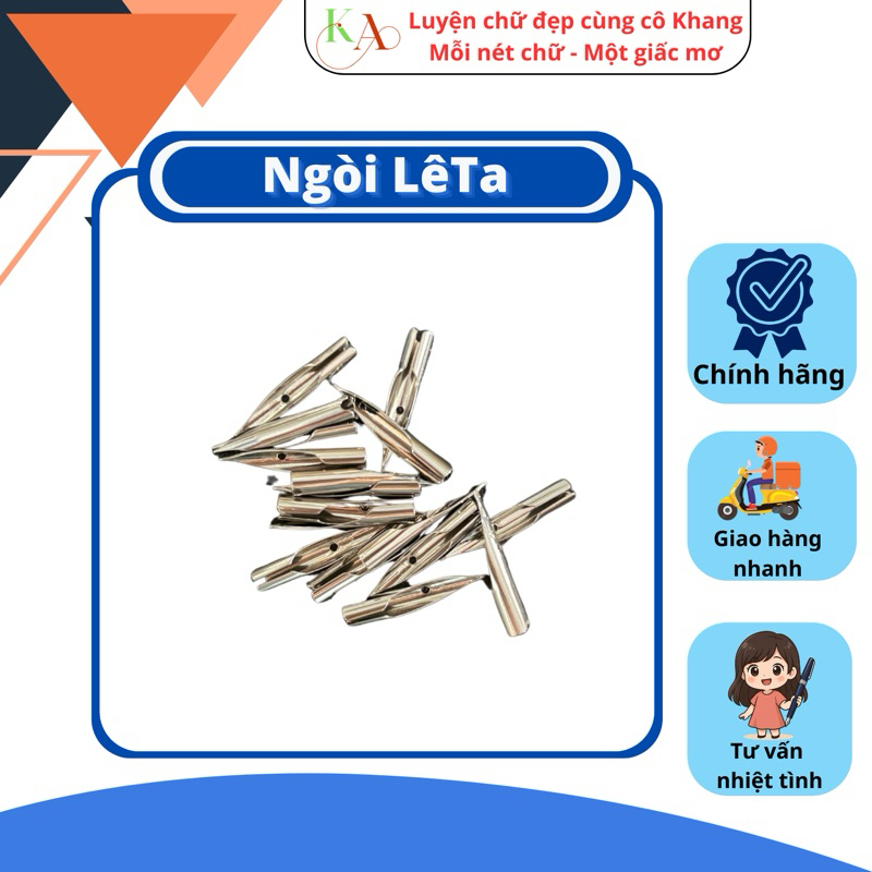 Ngòi Thay Bút Máy Lê Ta - Ngòi Lá Tre, Ngòi Mài Thanh Đậm, Ngòi Kim Tinh – Ngòi Thay Bút Máy Luyện Chữ Đẹp Cô Khang