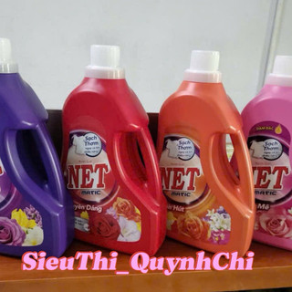  NƯỚC GIẶT NET MẪU MỚI 4 MÀU   CAM ĐỎ HỒNG TÍM - 3,3KG  