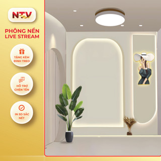 Phông nền Livestream 5D Siêu Thực - Model LIV5D - In Logo Shop miễn phí, tạo không gian rộng - Tặng kèm đinh treo