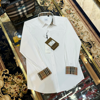 Áo Sơ Mi Nam Màu Trắng Soái Ca Ngựa Búp BơR Viền Vàng Thêu Ngực Áo SoMi Trắng Vải Lụa Bản Đẹp