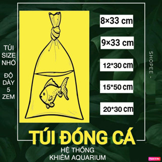 Túi ni lông đóng gói cá cảnh nhựa PE nhiều kích thước cho cá Guppy, cá vàng, Dĩa, La Hán, Koi, Chép Sư Tử