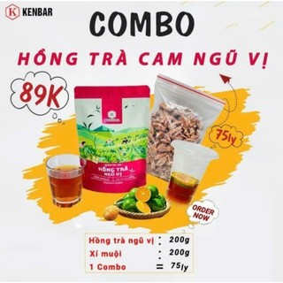  Combo Hồng Trà Cam Ngũ Vị KENBAR  75 Ly 1 Combo  