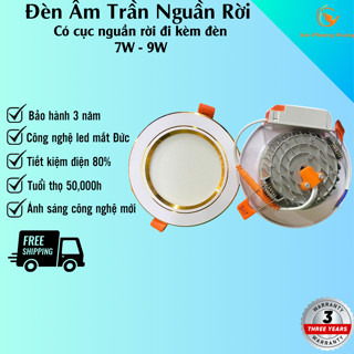 [Cục Nguồn Rời - Ổn Định Nguồn Sáng] Đèn LED Âm Trần Đế Gang Đúc Phi 90 Phi110 Đèn Âm Trần Thạch Cao
