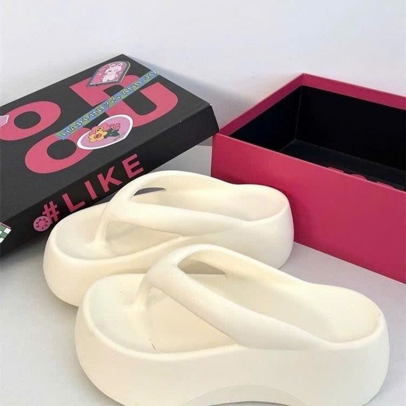 Dép Xỏ Ngón Nữ Đế Cao Tôn Dáng Dép Kẹp Tăng Chiều Cao Đi Biển Đi Chơi Cao 7Cm