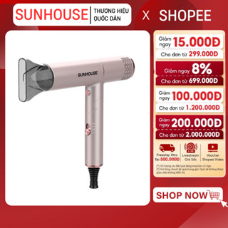 MÁY SẤY TÓC SUNHOUSE SHD2304 - Công suất 1200W, 2 chế độ nhiệt và 1 chế độ gió mát, BH chính hãng