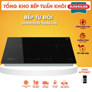 BẾP ĐÔI ĐIỆN TỪ SUNHOUSE SHB 8100 ( Mã Chung 9111MT ), bảo hành tại nhà 36 tháng