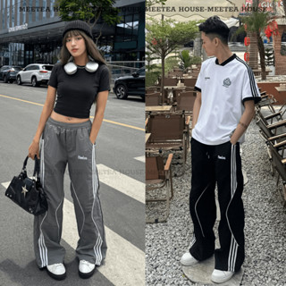 Quần Gió Nam Nữ [MEETEA] Ống Suông Form Rộng - Vải Gió Nhăn Premium , Cạp Chun Co Giãn QG-01