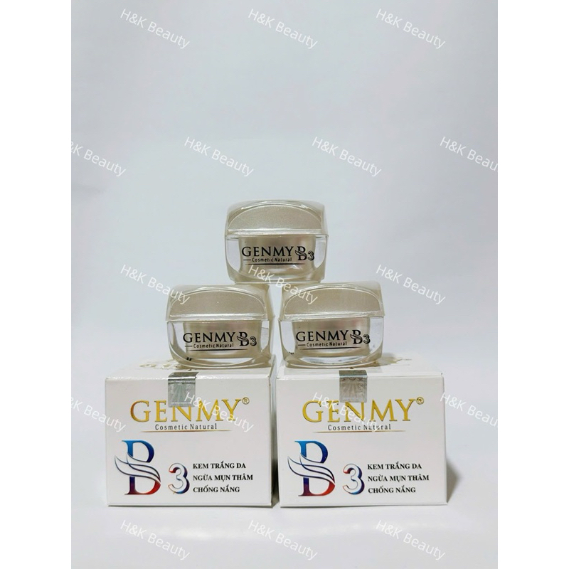 [H&K Beauty] Kem Genmy B3- Ngừa Mụn Thâm Dưỡng Trắng Da, Chống Nắng