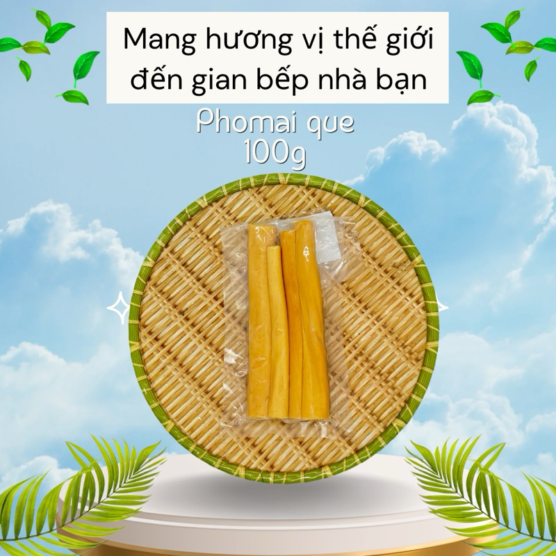 Phô Mai Que Nga 100g – Hun Khói Từ Sữa Bò – Thơm Ngon – Bổ Dưỡng – Ăn vặt