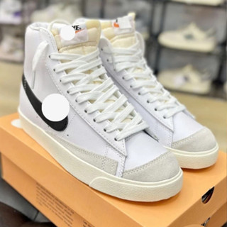 Giày Blazer Mid Low 77 white black đen trắng bản đế thấp hàng cao cấp phù hợp cả nam và nữ phong cách thể thao