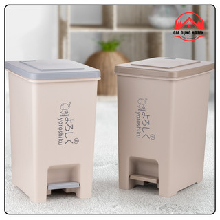  Thùng Rác Vuông 10L 15L 20L Hokori Thùng Rác Việt Nhật Cao Cấp Nhựa Bền Chắc Gia Dụng HOSEN 