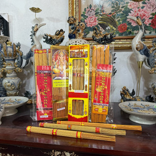  Hương Thần Tài  Đồ Thờ Cúng - Nhang Vàng Tài Lộc Cuộn Ít Không Khói Thắp Cuốn Tàn Cao Cấp 