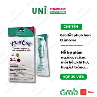 ✅ Chính Hãng   Gel Đặt ClimCare HAGO Làm Sạch Tạo độ PH Phòng N.ấm Ngứa Cho Cô Bé Hộp 7 Tube 5ml 