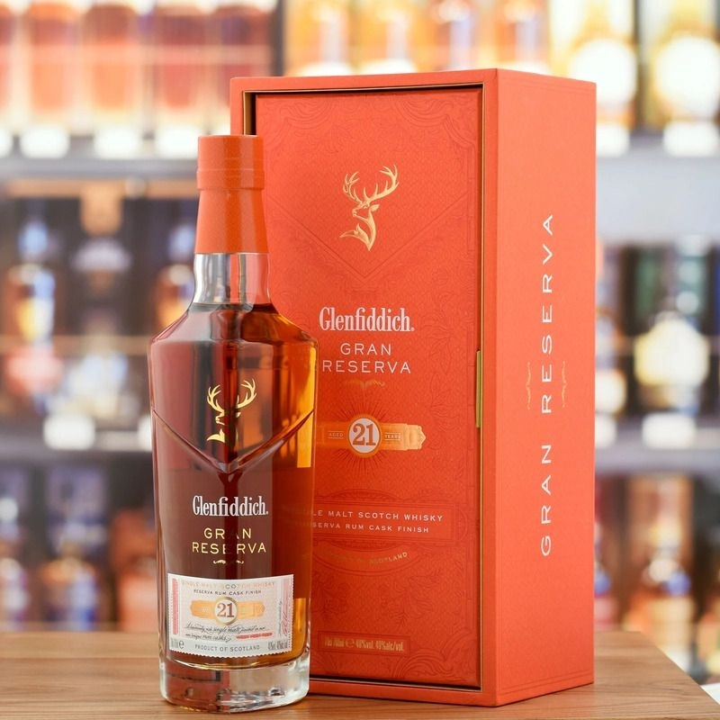 VỎ CHAI RƯỢU NGOẠI THE GLENFIDDICH21, [TẶNG KÈM BỌC CỔ CHAI]