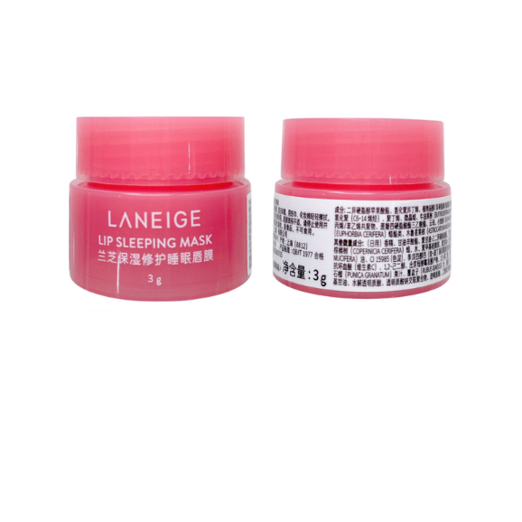 Mặt Nạ Ngủ Môi Laneige Lip Sleeping Mask Mini 3g Bản Trung Cấp Ẩm Và Giảm Thâm Và Làm Hồng Môi