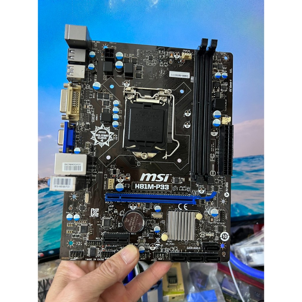 Main MSI H81M-P33 - Socket SK1150  Main Zin Chính Hãng