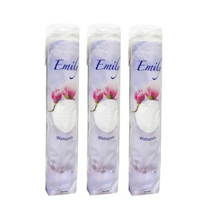  Bông tẩy trang Emily 120 miếng Đức chất Cotton mềm mịn siêu tiết kiệm Mẫu mới 