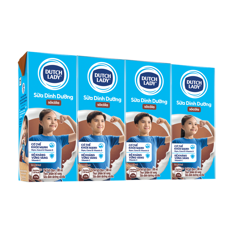 Sữa tiệt trùng Dutch Lady hương socola 180ml