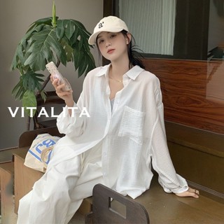 Áo sơ mi đũi nữ form rộng mặc khoác ngoài đi chơi - đi học - đi biển - áo sơ mi vải đũi mềm mát lạnh