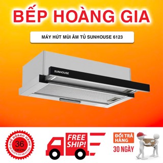 Máy hút mùi âm tủ Sunhouse SHB6123, 6128 công suất mạnh mẽ và thiết kế nhỏ gọn