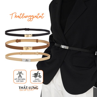 Thắt lưng nữ bản nhỏ thanh lịch, đai váy đơn giản phối đầm, belt vest 1.8cm DV116- Thắt Lưng Giá Tốt