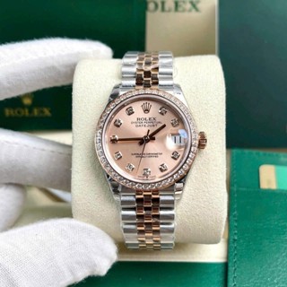 Đồng hồ nữ Role.x pin dây Demi đúc nguyên khối, viền đính đá có lịch ngày sang trọng cực đẹp