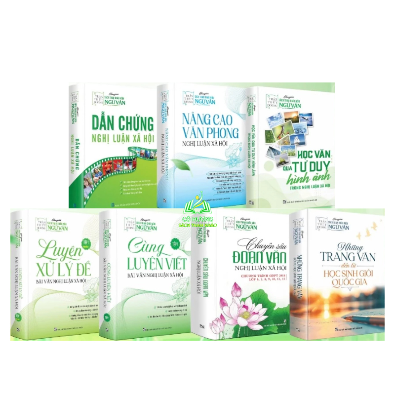Sách - Combo Ngữ Văn cô Trần Thùy Dương: Dẫn chứng NLXH, Nâng cao văn phong, HSGQG Ngữ Văn, Tư duy h
