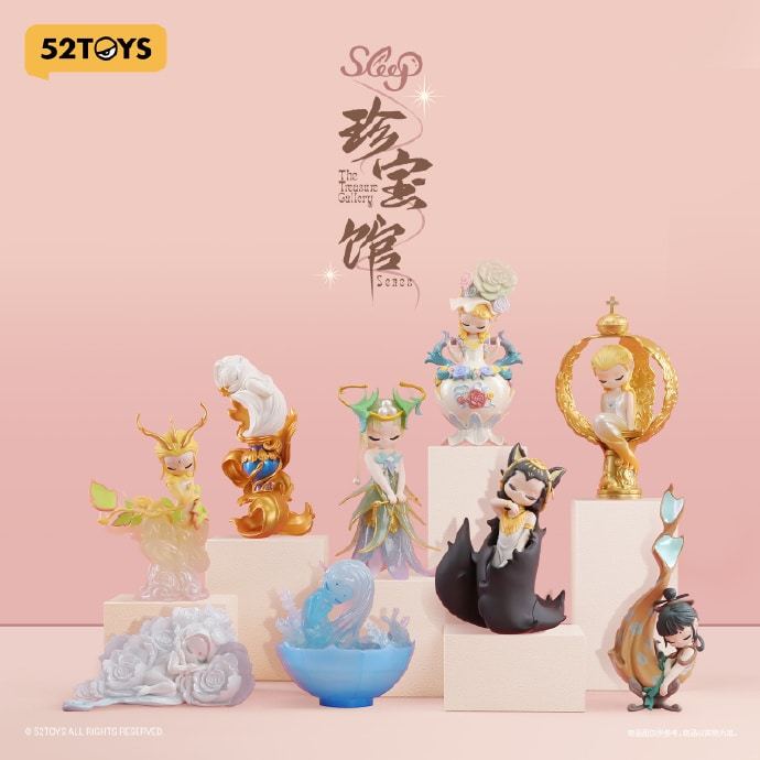 [Hộp Mù] Mô hình Blindbox 52toys Sleep Phòng Trưng Bày Báu Vật - The Treasure Gallery Blindbox