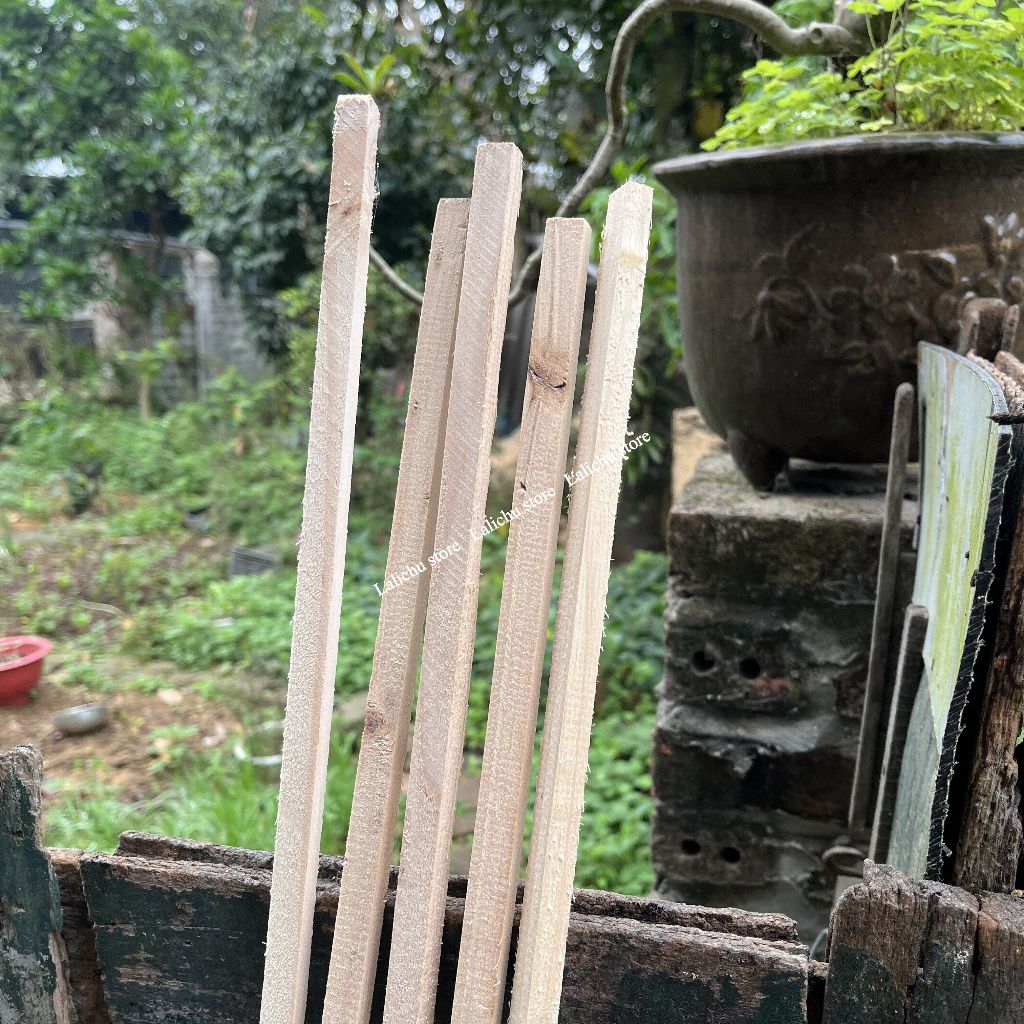 Combo 20 nẹp gỗ thông hàng thanh lí, nẹp gỗ thông giá rẻ bản rộng 1cm