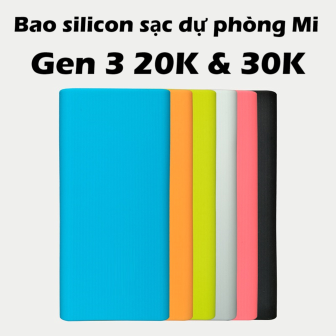 BAO SILICON SẠC DỰ PHÒNG Xiao 20.000 GEN 3 - VỎ BẢO VỆ SILICON SẠC DỰ PHÒNG Xiao GEN 3 30000 mAh