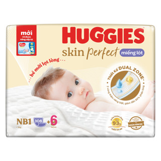  Miếng lót sơ sinh Huggies NB1 - 108 tặng 6 miếng 