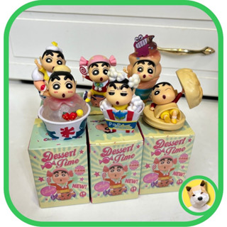 Blindbox Hộp mù Mô hình Shin chan Cậu bé bút chì Shinosuke bánh kẹo kem tráng miệng dễ thương Đồ chơi Beocaz quà tặn