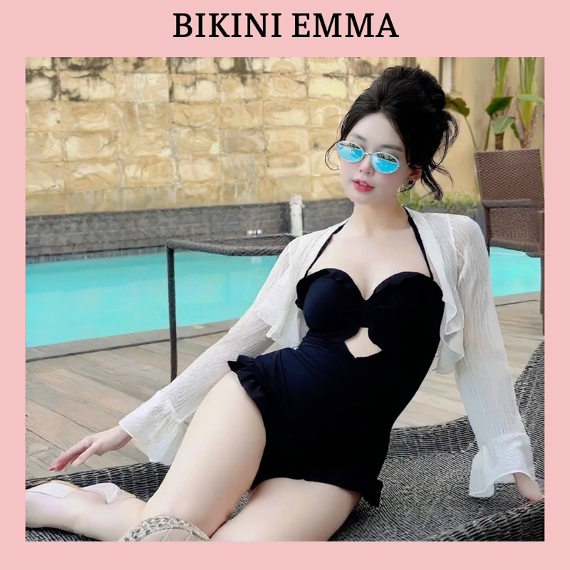 Bikini Liền Thân Phối Bèo EMMA Tiểu Thư, Sang Chảnh