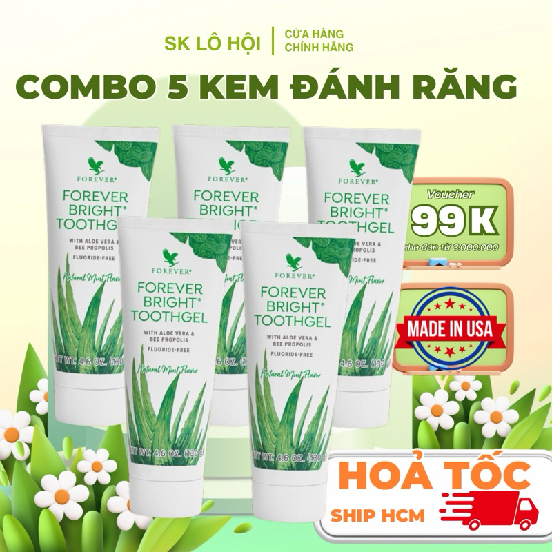 COMBO 5 TUÝP KEM ĐÁNH RĂNG LÔ HỘI 028FLP
